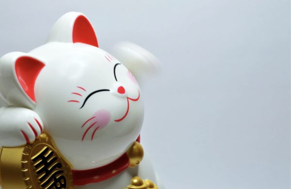Japanese Lucky Coin Cat