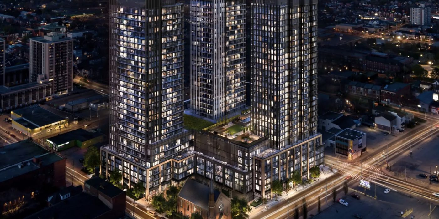 Rendering of the Design District towers by Emblem Developments